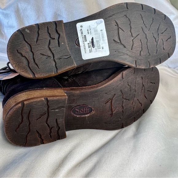 NWT Aqua Sofft Sharnell Charcoal Lace Up Boots Waterproof Western boho Sz6 Rodeo - Picture 11 of 14